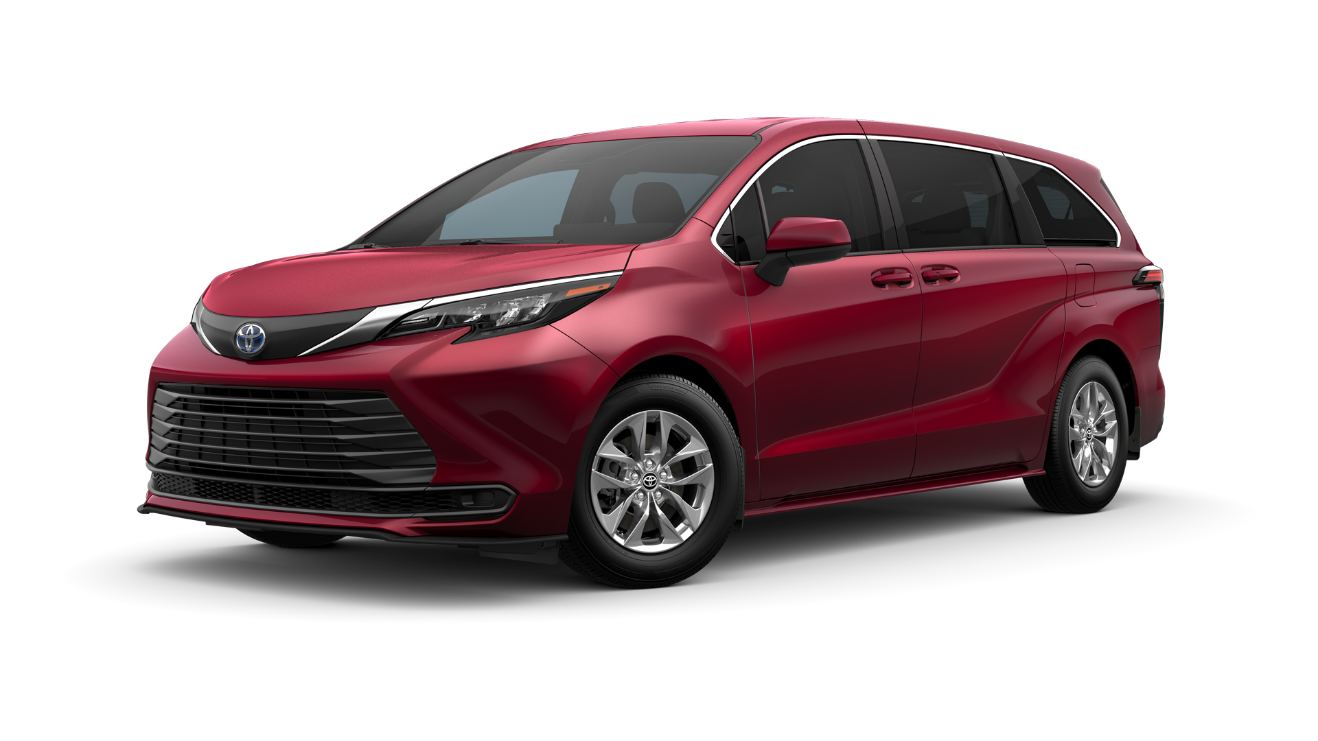 2024 Toyota Sienna in Ruby Flare Pearl.