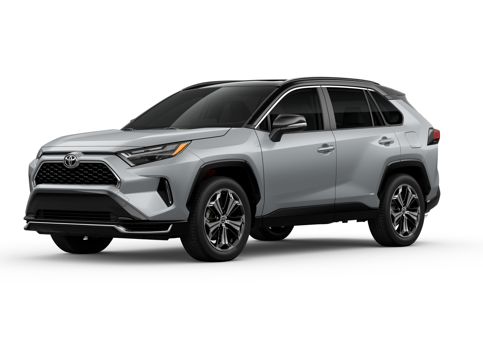 Three-sixty image of 2025 RAV4 Plug-In Hybrid in Silver Sky Metallic/Midnight Black Metallic Roof