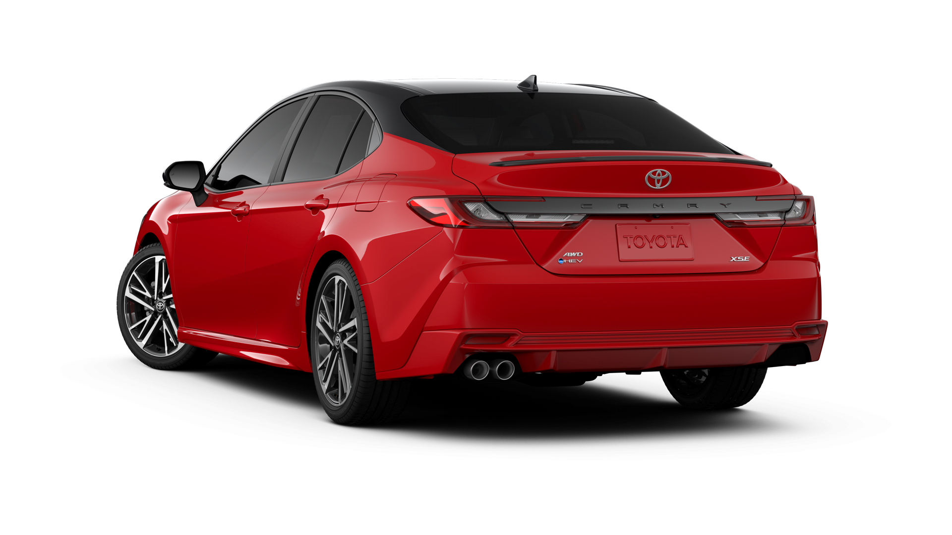 2025 Toyota Camry in Supersonic Red/Midnight Black Metallic Roof*.
