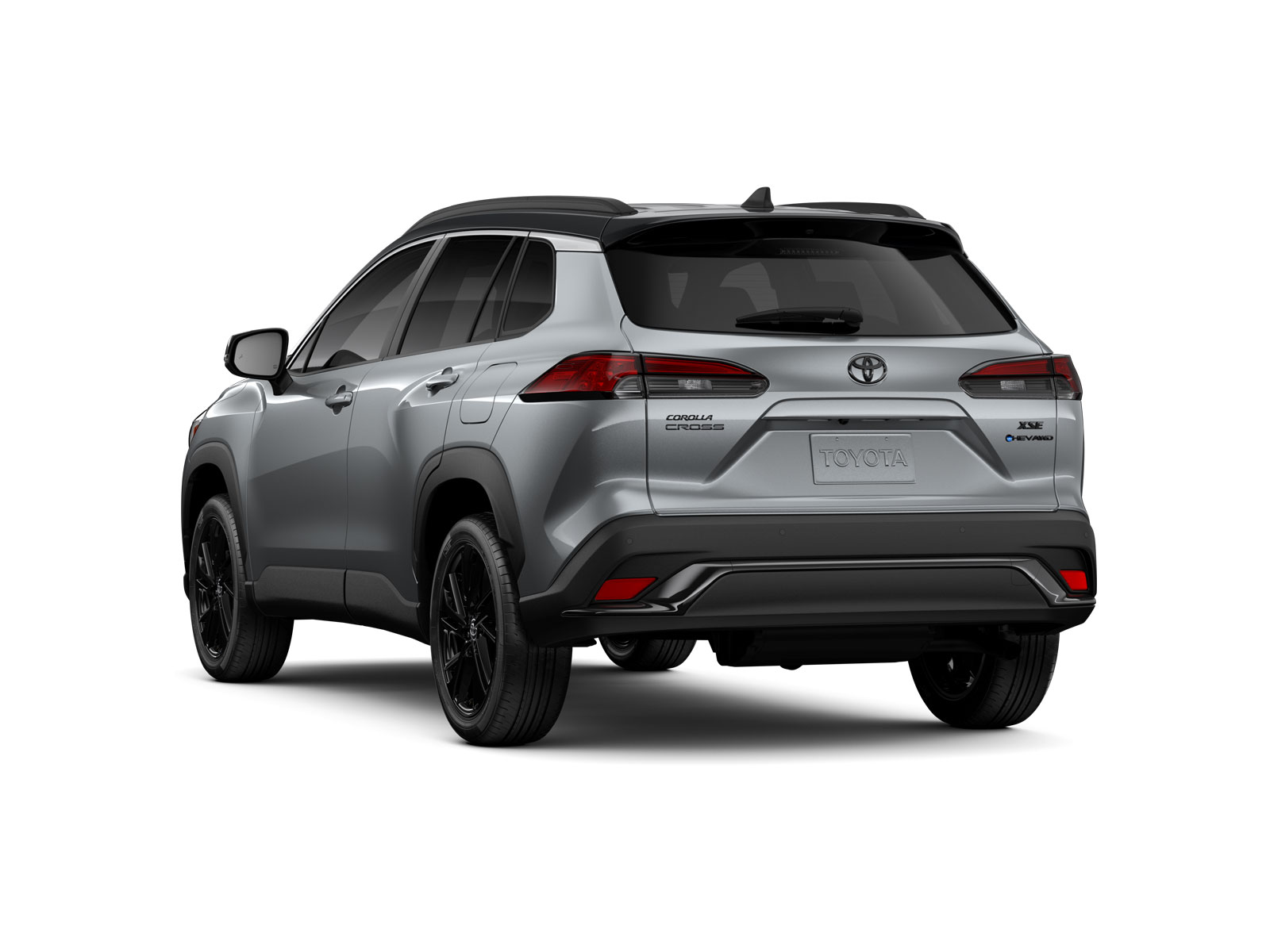 Three-sixty image of 2026 Corolla Cross Hybrid in Sonic Silver / Jet Black Roof