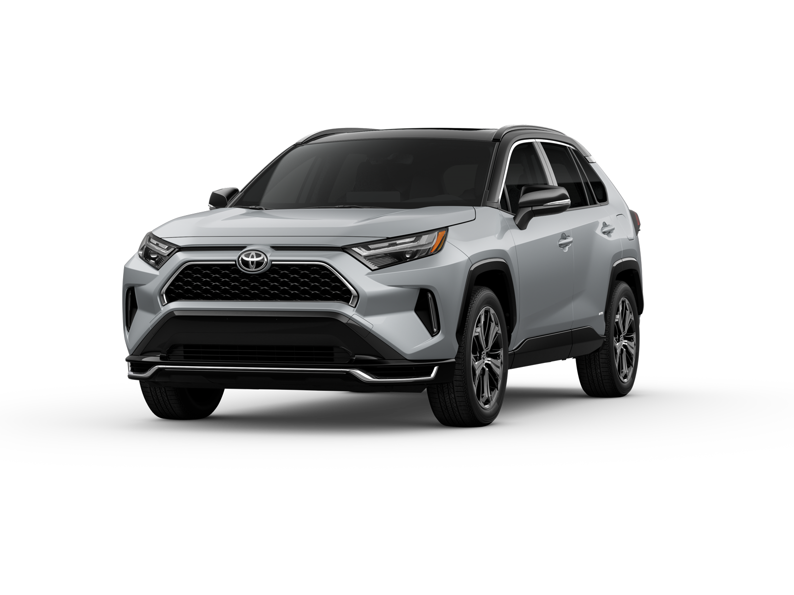Three-sixty image of 2025 RAV4 Plug-In Hybrid in Silver Sky Metallic/Midnight Black Metallic Roof