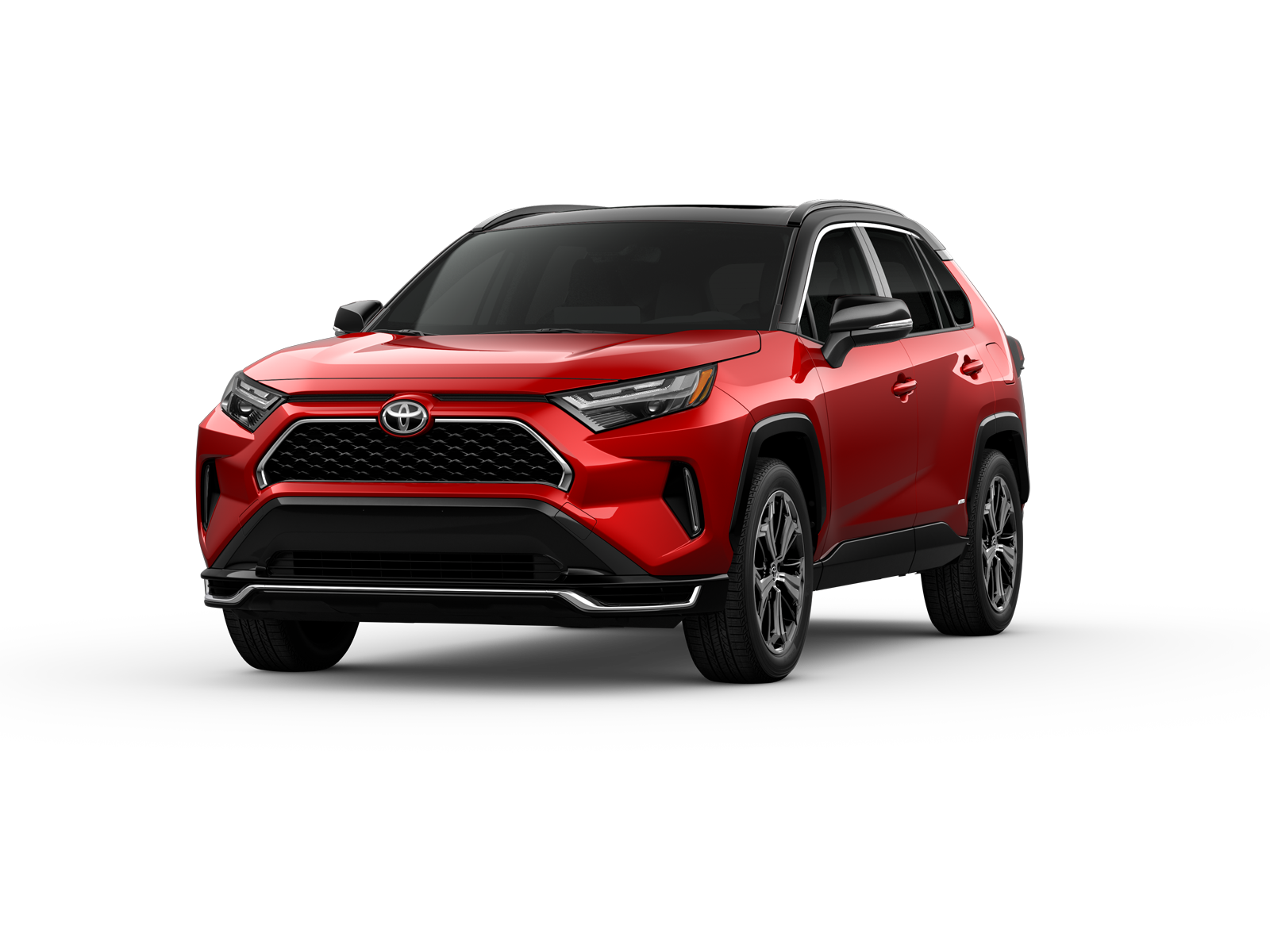 Three-sixty image of 2025 RAV4 Plug-In Hybrid in Supersonic Red/Midnight Black Metallic Roof*
