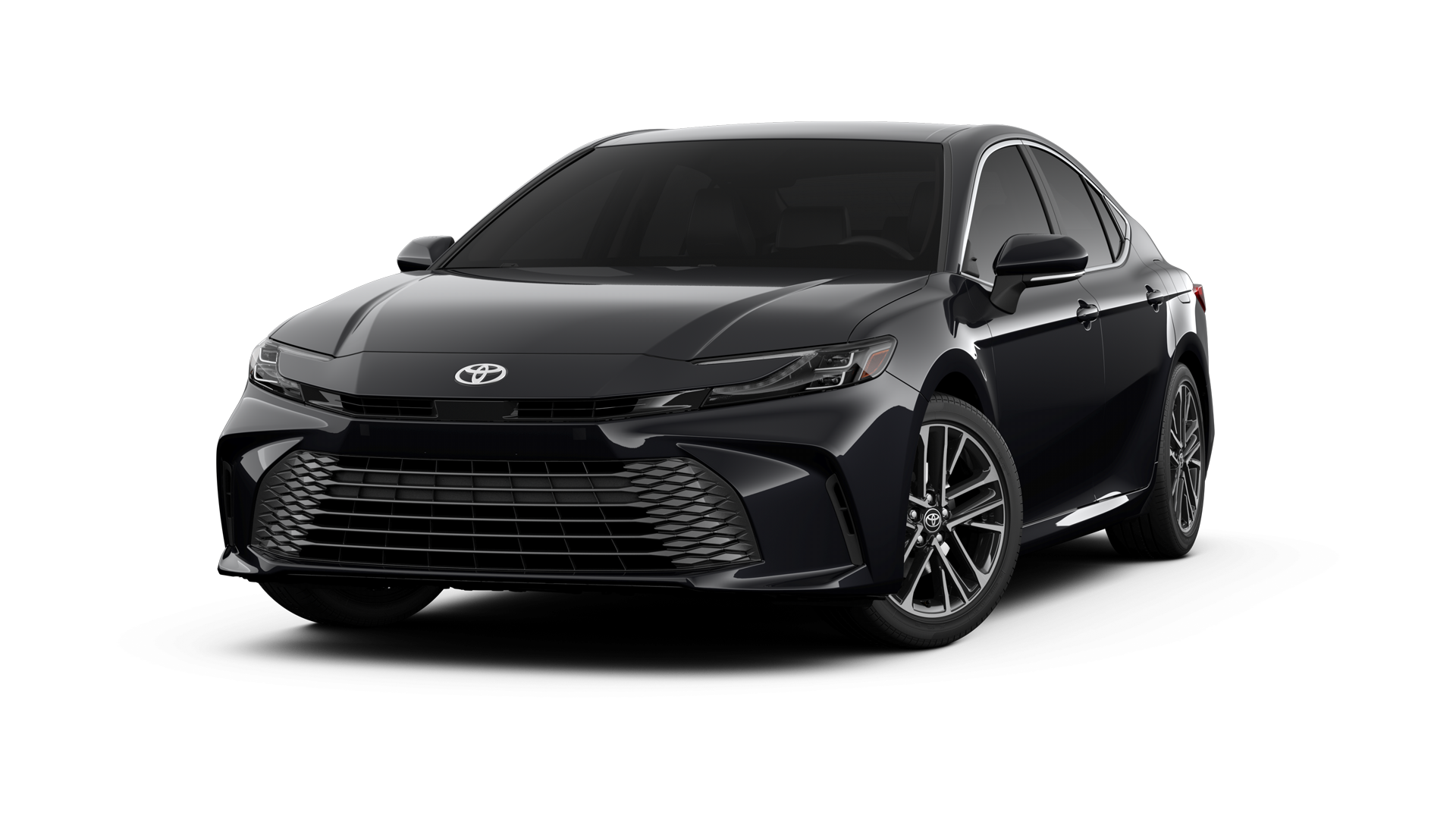 2025 Toyota Camry in Midnight Black Metallic.