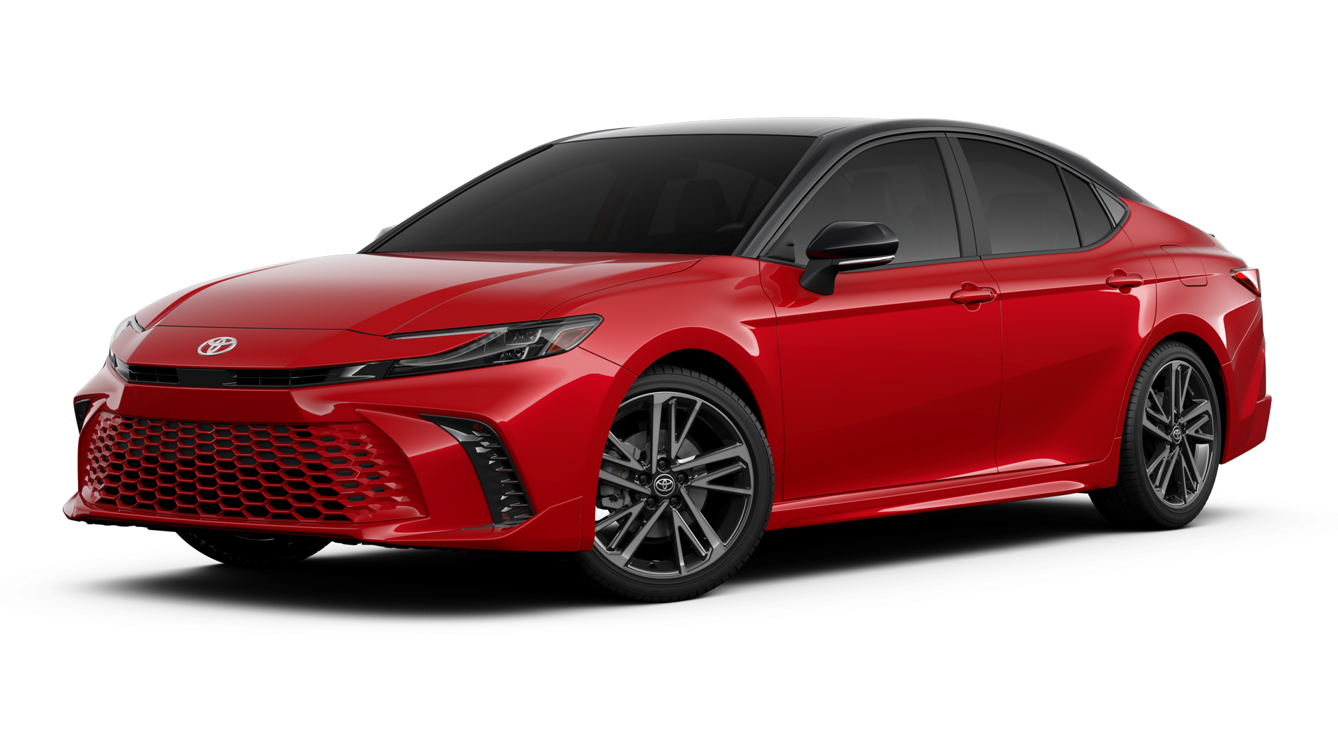 2025 Toyota Camry in Supersonic Red/Midnight Black Metallic Roof*.